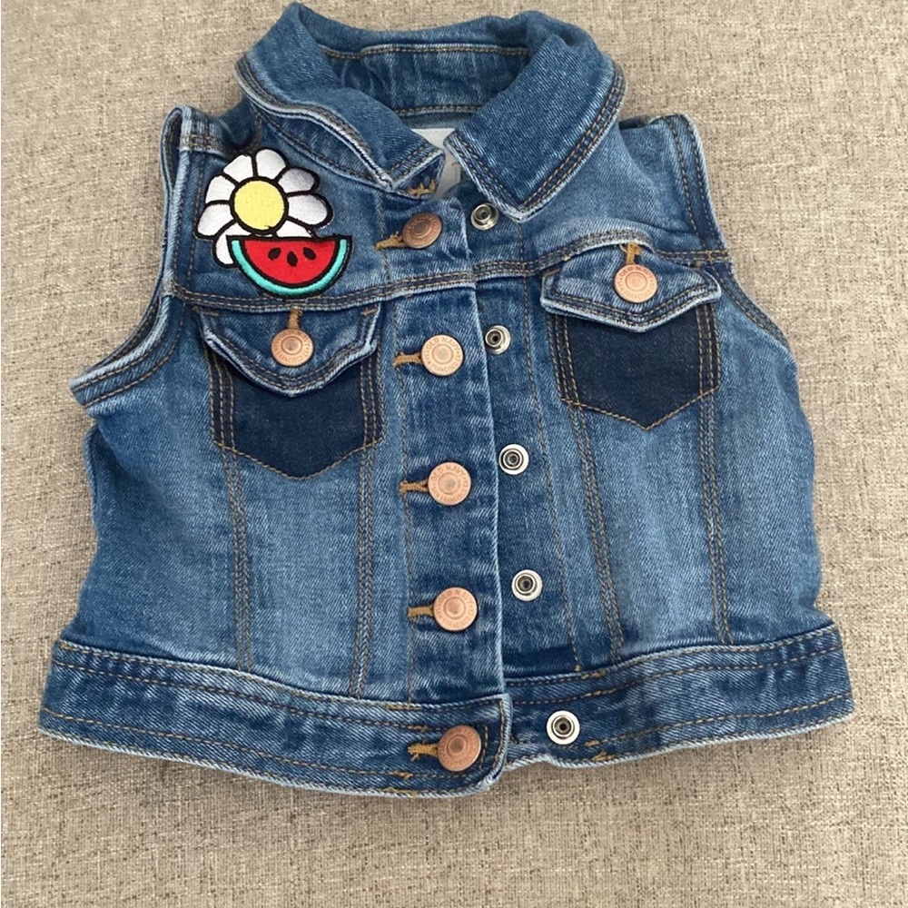 Flower power summer denim jean jacket